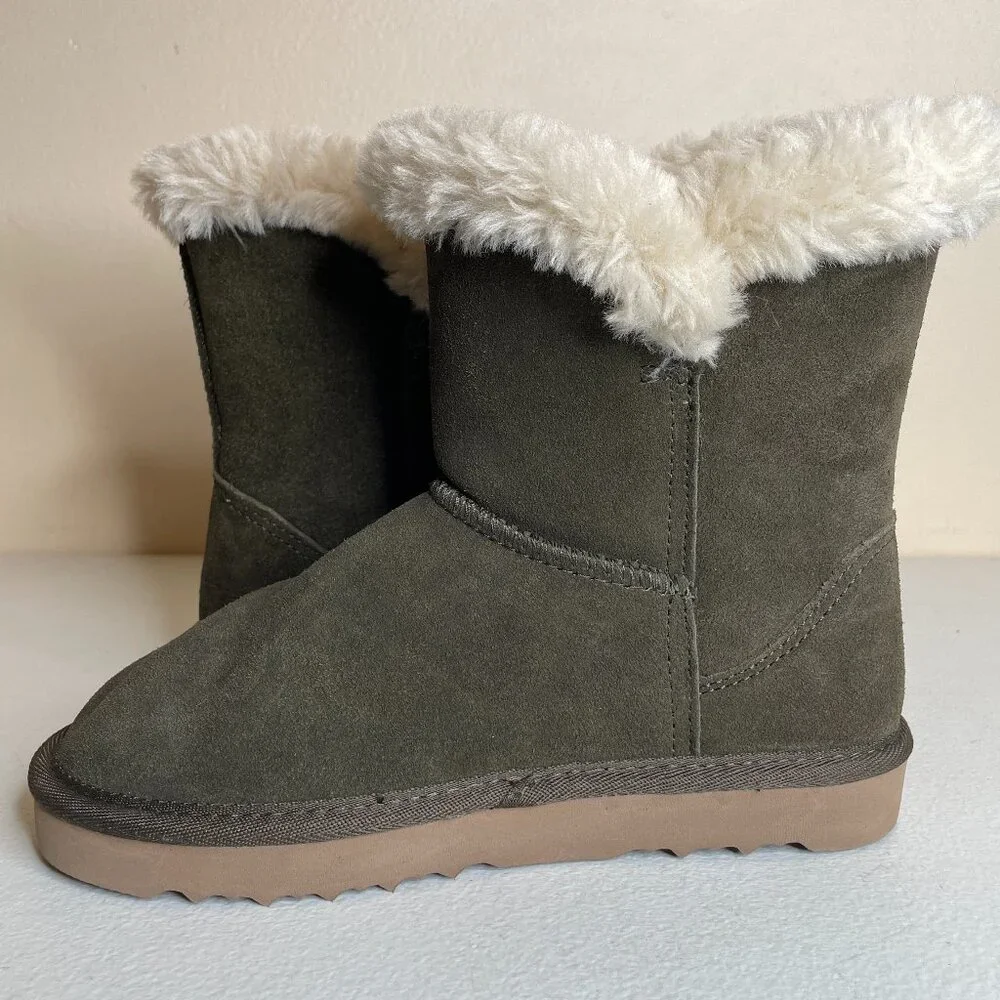 Macy's Style & Co Suede Leather Faux Fur Lined Boots Size 5
